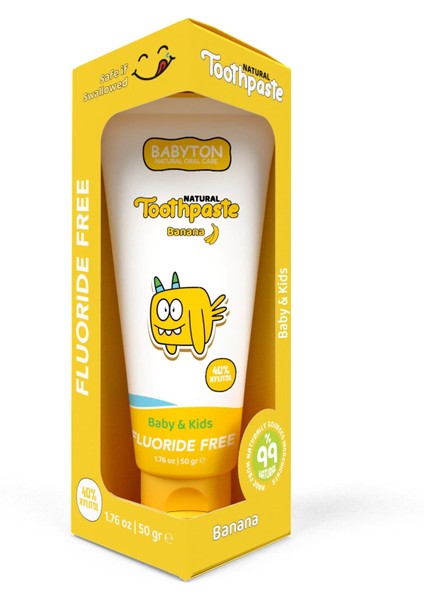 Babyton Organik Doğal Muz Aromalı Diş Macunu 50 gr