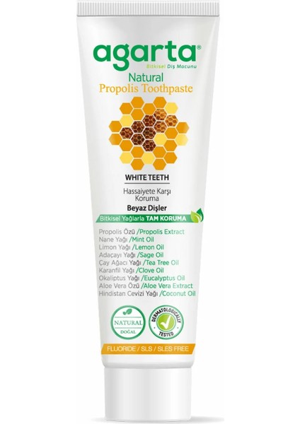 Agarta Doğal Diş Macunu 100 ml Propolis fiyatları