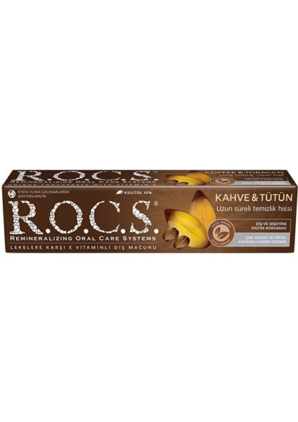 R.o.c.s.kahve ve Tütün Lekelerine Karşı Diş Macunu 60ML modelleri