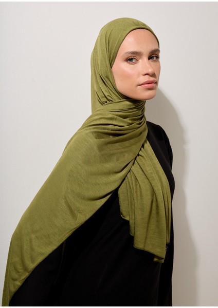 Tesettür Şal - Haki Penye fırsatları