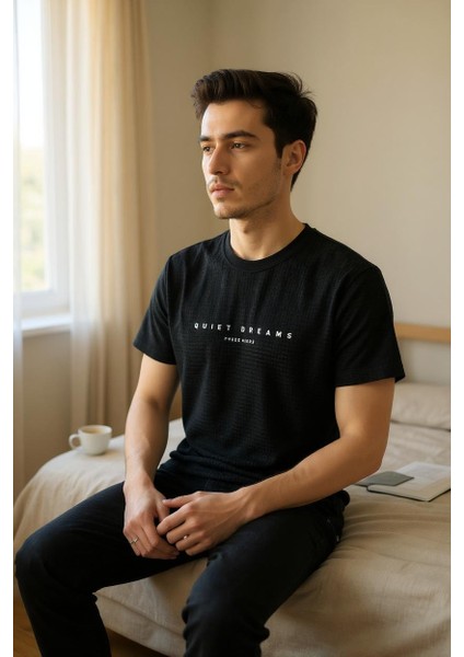 Erkek Regular Yeşil Baskılı T-Shirt fiyatları