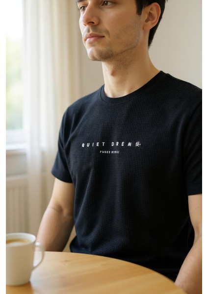 Erkek Regular Yeşil Baskılı T-Shirt modelleri