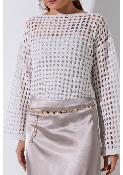 Pınkmark Kadın Gold Siyah Mineli Zincir Kemer PMKM25596 fiyatları