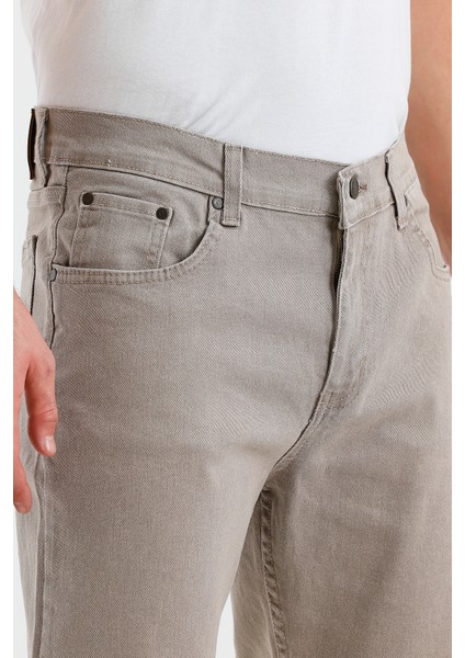 Erkek Regular Fit Geniş Paça Yüksek Bel Casual Kot Pantolon indirimleri