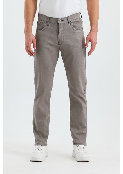 Erkek Regular Fit Geniş Paça Yüksek Bel Casual Kot Pantolon fiyatları