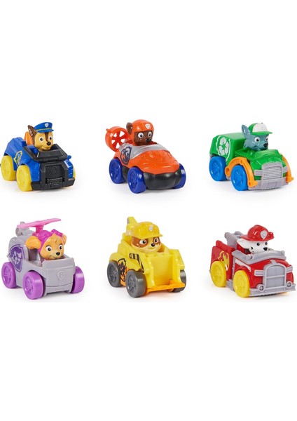 Patrol Pup Squad Racers - 6 Parça Araç Hediye Seti, 3 Yaşından Büyük Çocuklar Için Uygundur