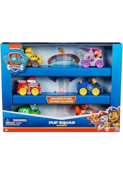 Patrol Pup Squad Racers - 6 Parça Araç Hediye Seti, 3 Yaşından Büyük Çocuklar Için Uygundur fiyatları