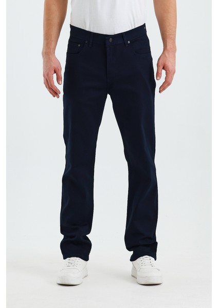 Erkek Regular Fit Geniş Paça Yüksek Bel Casual Kot Pantolon fiyatları