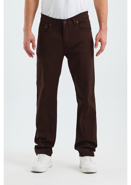 Erkek Regular Fit Geniş Paça Yüksek Bel Casual Kot Pantolon fiyatları