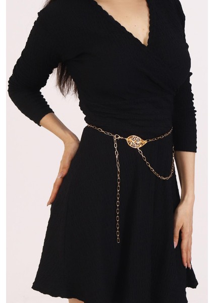 Pınkmark Kadın Gold Yaprak Figürlü Zincir Kemer PMKM25616 fırsatları