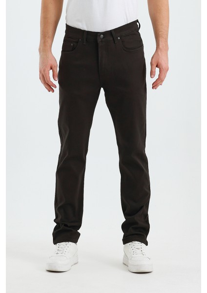 Erkek Regular Fit Geniş Paça Yüksek Bel Casual Kot Pantolon fiyatları