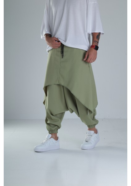 Oversize Şalvarlı Samurai Haki Pantolon fiyatları
