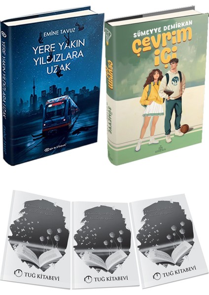 Çevrim Içi Ciltli ve Yere Yakın Yıldızlara Uzak Ciltli Emine Tavuz 2li Set + Hediyeli