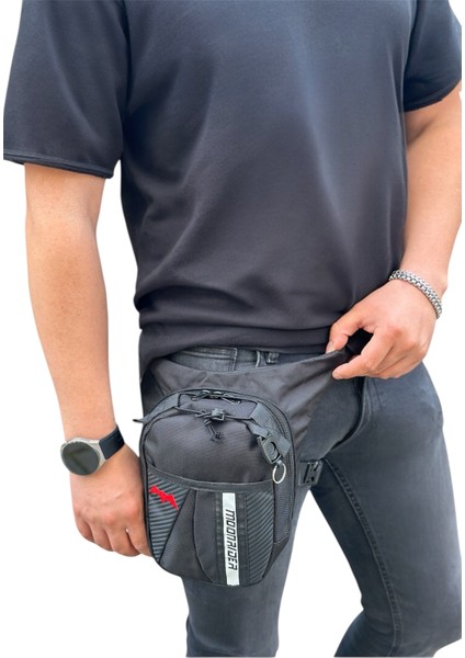 Motosiklet Bacak&bel Çantası Premium Suya Dayanıklı Unisex Geniş Ayarlanabilir Kemerli Motorcu Çanta fiyatları