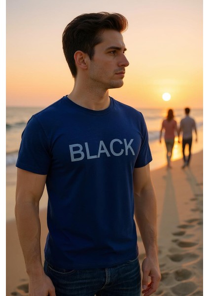 Erkek Slim Fit Bisiklet Yaka T-Shirt