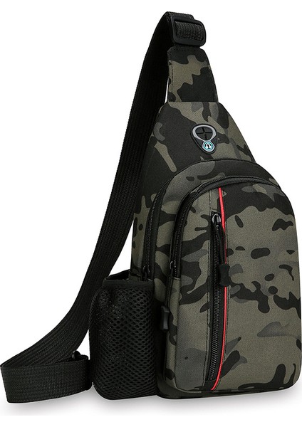 Oxford Kumaş Kişiselleştirilmiş Göğüs Çantası Retro Çok Yönlü Bisiklet Bel Çantası Banliyö Omuz (Yurt Dışından)