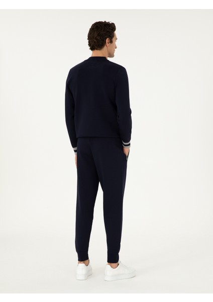 Erkek Lacivert Jogging Fit Triko Pantolon 50292585-VR033