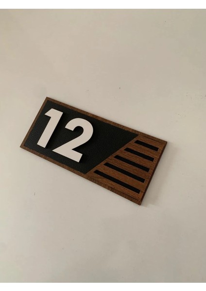 Suni Derili Ahşap Kapı Önü Numaralığı modelleri