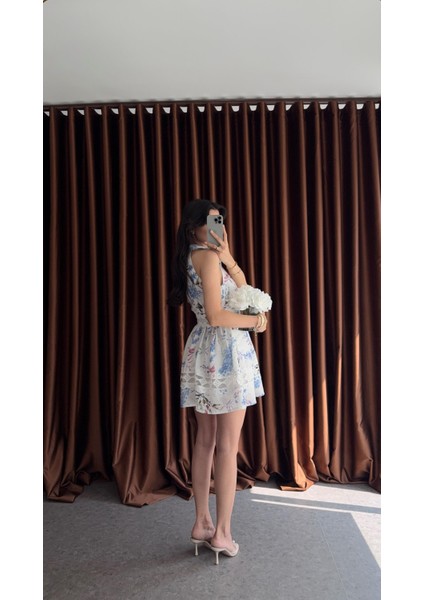 Çiçekli Tasarım Mini Elbise fiyatları