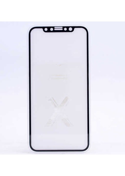 iPhone Uyumlu x Zore Kenarları Kırılmaya Dayanıklı Cam Ekran Koruyucu