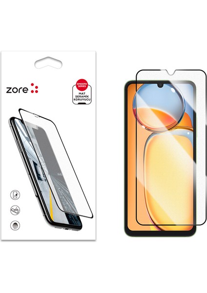Xiaomi Uyumlu Redmi 13C Zore Mat Seramik Ekran Koruyucu