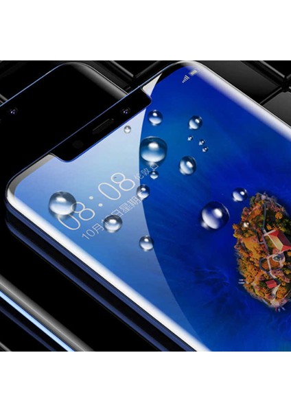 Huawei Uyumlu Mate 20 Lite Zore Kenarları Kırılmaya Dayanıklı Cam Ekran Koruyucu