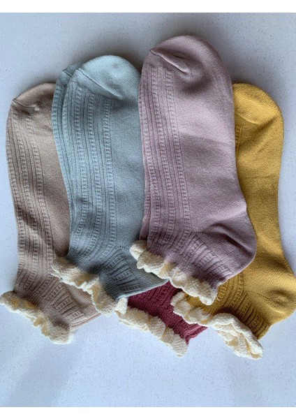 Dantel Kenarlı Desenli Çorap 10 Adet fiyatları