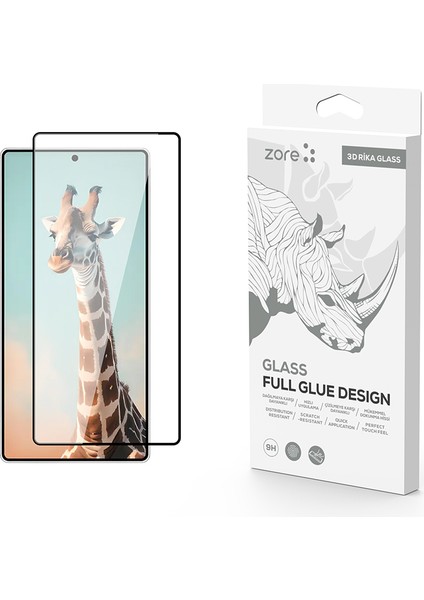 Galaxy Uyumlu S25 Ultra Zore Rika Premium Temperli Cam Ekran Koruyucu
