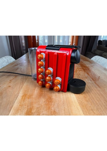 Tüm Nespreso Makineleri Için Uyumlu Kapsül Tutucu Düzenleyici Kırmızı fiyatları