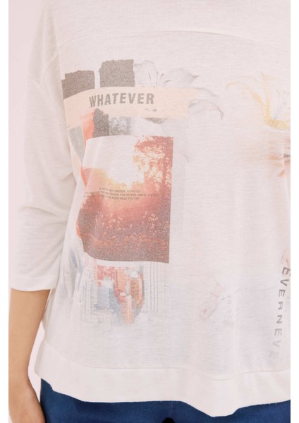 T-Shirt Ekru Y9920411_049 modelleri