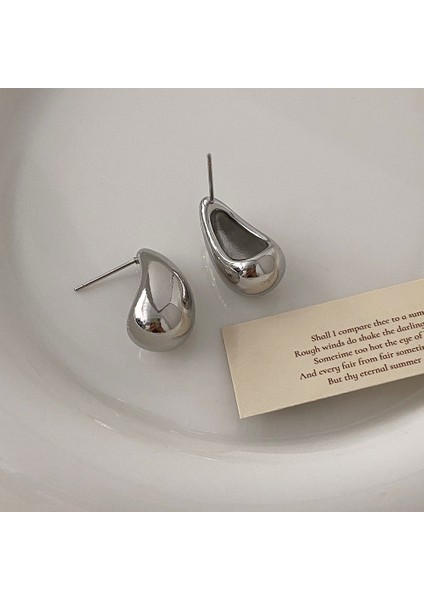 Niş Tasarım Metal Saplama Küpeler Moda Vintage Basit Moda Küpeler (Yurt Dışından)