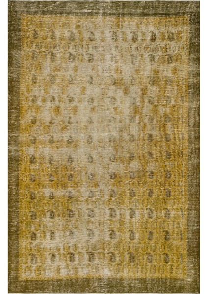 Vintage El Dokuma Eskitme Halı 173X261CM 8782