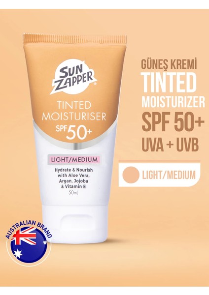 Tinted Moisturiser Light/medium Spf 50+ 50ML