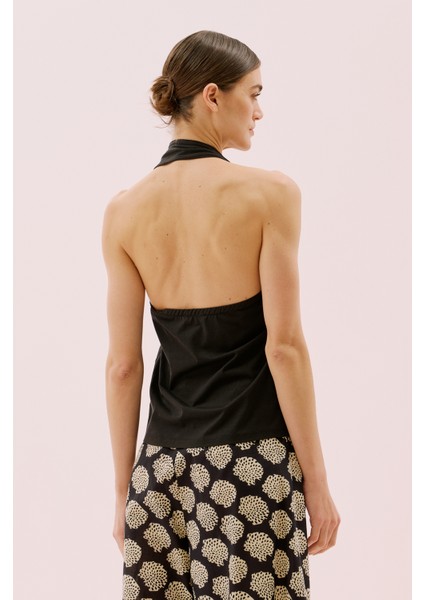 Boyundan Geçmeli Örme Bluz Siyah Y2523805_001 fiyatları