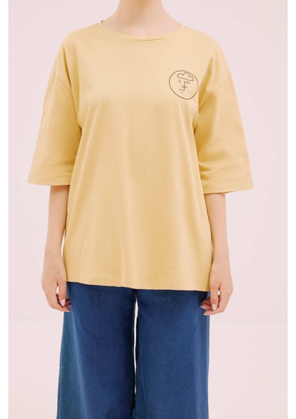 Kısa Kol T-Shirt Bej Y2154922_024
