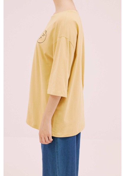 Kısa Kol T-Shirt Bej Y2154922_024 fırsatları