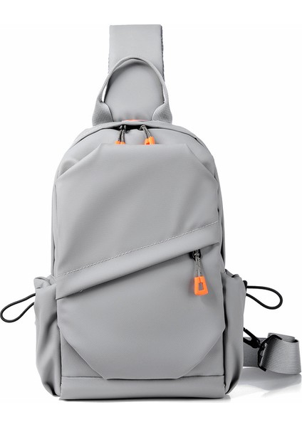 Erkek Çapraz Askılı Çanta Büyük Kapasiteli Göğüs Çantası Su Geçirmez Açık Spor Satchel Trend Oxford Kumaş Omuz Çantası (Yurt Dışından)