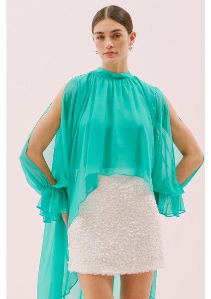 Şifon Bluz Turkuaz Y2513032_029