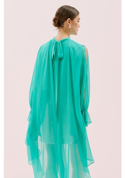 Şifon Bluz Turkuaz Y2513032_029 fırsatları