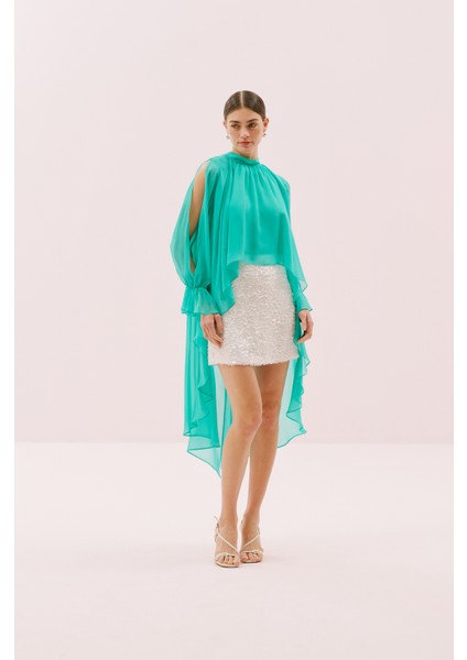 Şifon Bluz Turkuaz Y2513032_029 indirimleri