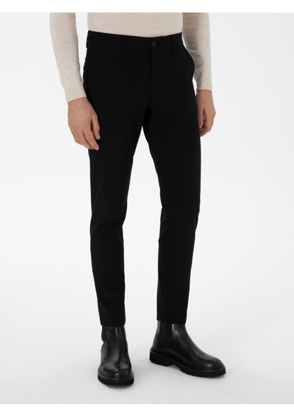 Erkek Siyah Slim Fit Kanvas Pantolon 50295937-VR046 fiyatları