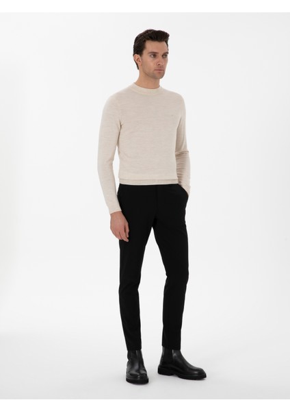 Erkek Siyah Slim Fit Kanvas Pantolon 50295937-VR046 modelleri