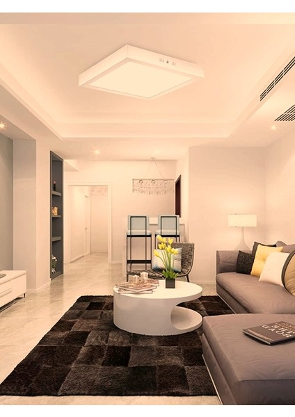 Sıva Üstü 60CM X60CM LED Panel, Aydınlatma Avize, 60X60 LED Avize, 54 Watt, Homojen Gün Işığı 4000K
