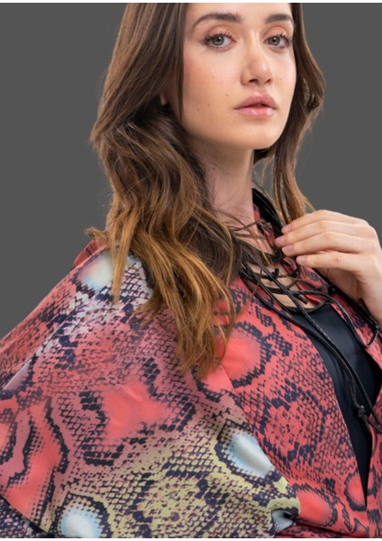 Yılan Desen Kimono