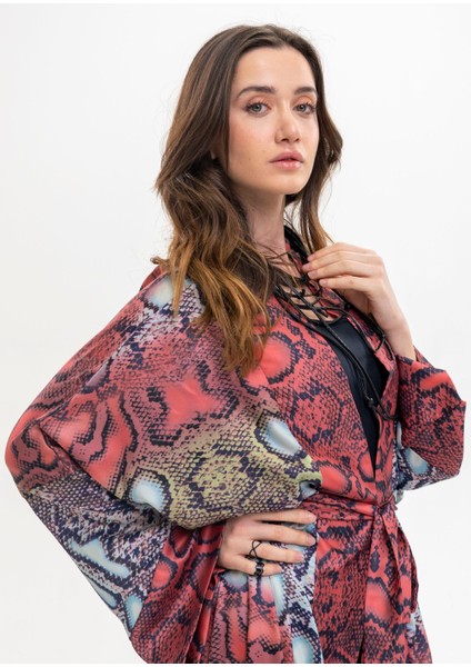 Yılan Desen Kimono