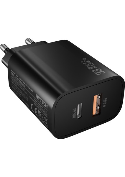 HY-XE49 Type-C + Usb-A 30W Pd / 33W Pps USB Qc 3.0 18W Hızlı Ev Şarj Adaptörü
