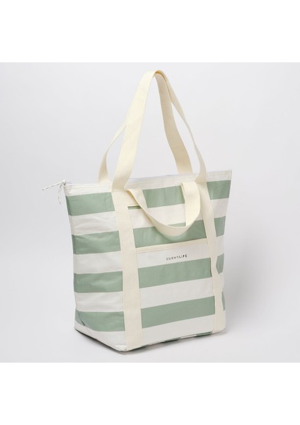 - Hafif Soğutucu Tote Çanta Yeşil Çizgili fırsatları