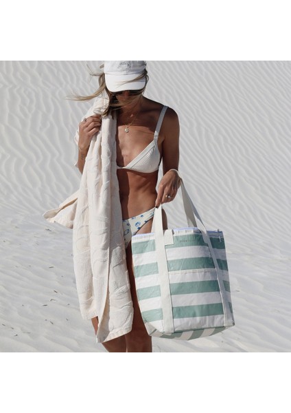 - Hafif Soğutucu Tote Çanta Yeşil Çizgili indirimleri