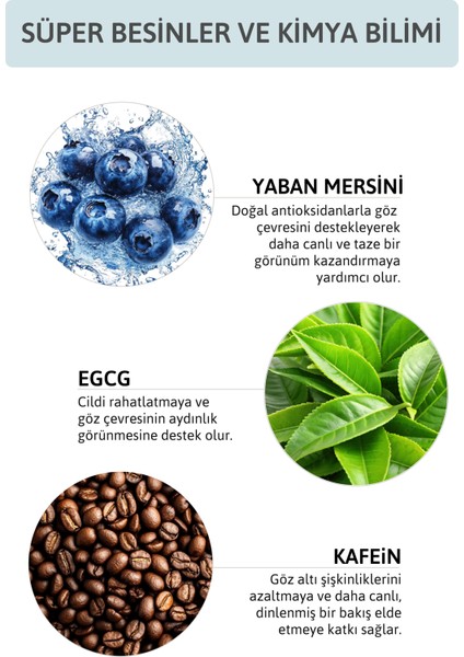Torbalanma Karşıtı ve Göz Çevresi Aydınlatmaya Yardımcı Göz Altı Bakım Serumu Caffeine %5 %2 Hyaluronic Acid fiyatları