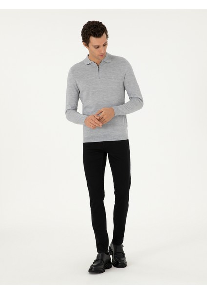 Erkek Siyah Slim Fit Jean Pantolon 50292910-VR046 modelleri